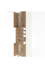 Hyperion Dolap 2 Raflı 4 Çekmeceli 4 Kapaklı 60x44x243 Aytaşı-Çam