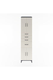 Hyperion Dolap 2 Raflı 4 Çekmeceli 4 Kapaklı 60x44x243 Antrasit-Aytaşı