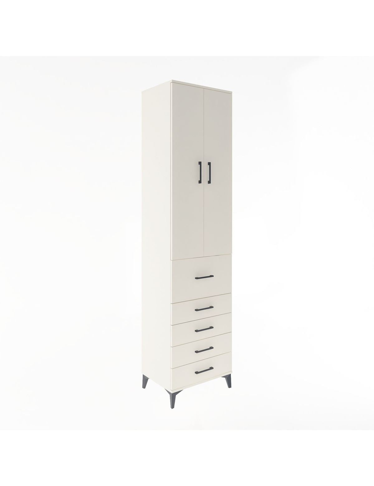 Hyperion Dolap 4 Raflı 5 Çekmeceli 2 Kapaklı 60x44x243 Aytaşı-Aytaşı