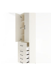 Hyperion Dolap 4 Raflı 5 Çekmeceli 2 Kapaklı 60x44x243 Aytaşı-Aytaşı