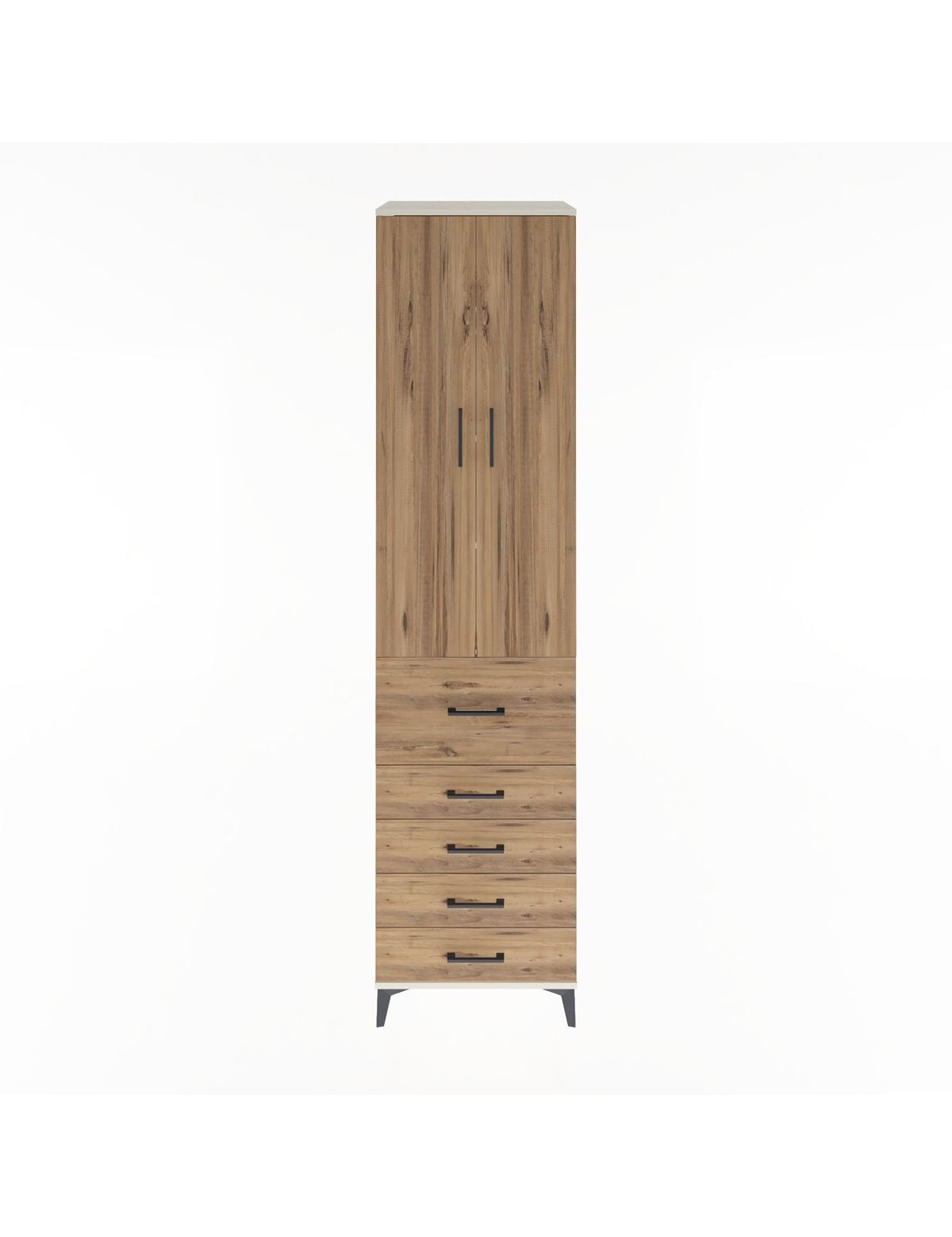 Hyperion Dolap 4 Raflı 5 Çekmeceli 2 Kapaklı 60x44x243 Aytaşı-Çam