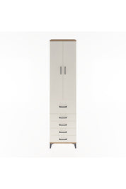 Hyperion Dolap 4 Raflı 5 Çekmeceli 2 Kapaklı 60x44x243 Çam-Aytaşı