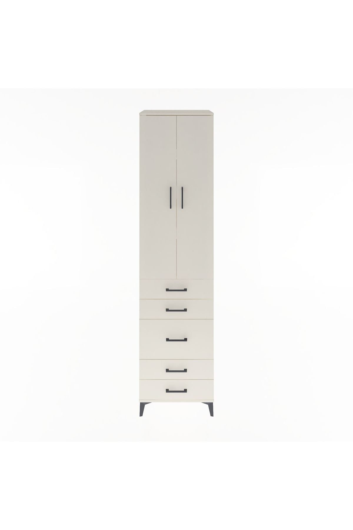 Hyperion Dolap 4 Raflı 5 Çekmeceli 2 Kapaklı 60x44x243 Aytaşı-Aytaşı