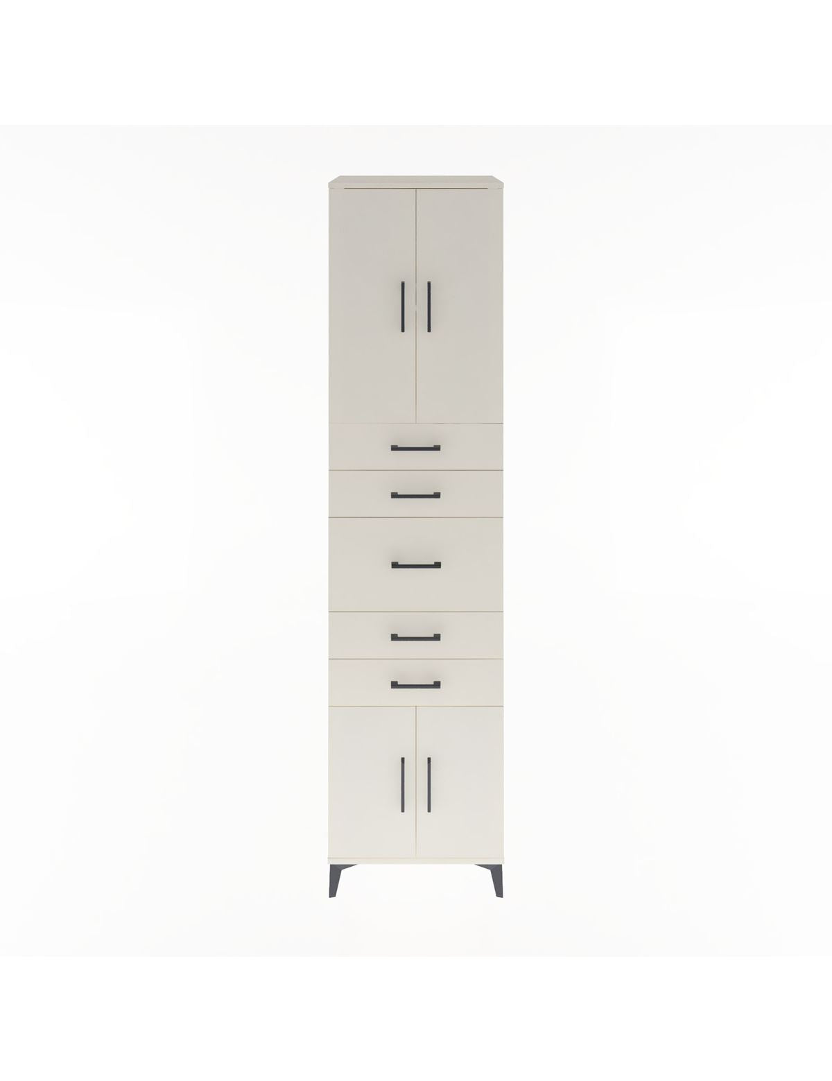 Hyperion Dolap 2 Raflı 5 Çekmeceli 4 Kapaklı 60x44x243 Aytaşı-Aytaşı