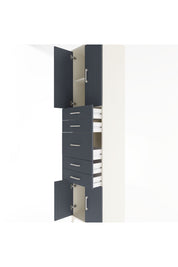 Hyperion Dolap 2 Raflı 5 Çekmeceli 4 Kapaklı 60x44x243 Aytaşı-Antrasit