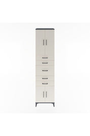 Hyperion Dolap 2 Raflı 5 Çekmeceli 4 Kapaklı 60x44x243 Antrasit-Aytaşı