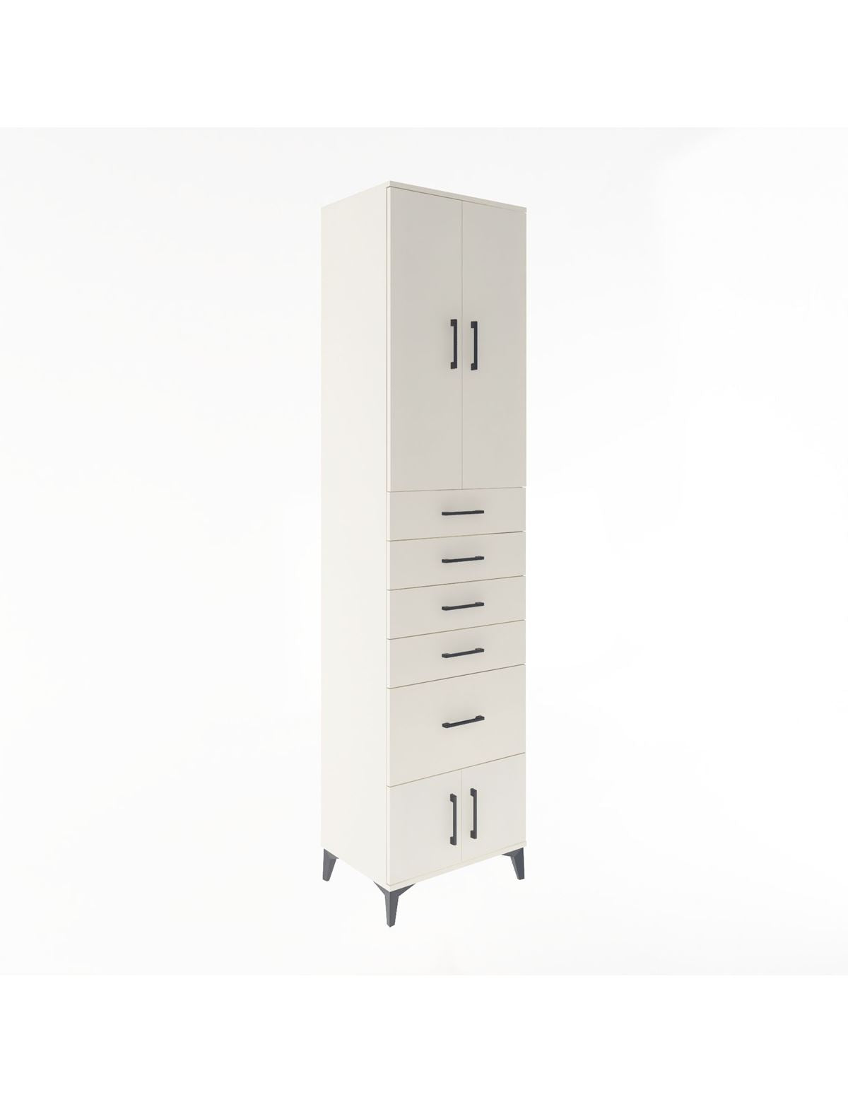 Hyperion Dolap 3 Raflı 5 Çekmeceli 4 Kapaklı 60x44x243 Aytaşı-Aytaşı