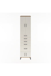 Hyperion Dolap 3 Raflı 5 Çekmeceli 4 Kapaklı 60x44x243 Çam-Aytaşı