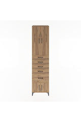Hyperion Dolap 3 Raflı 5 Çekmeceli 4 Kapaklı 60x44x243