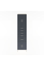 Hyperion Dolap 2 Raflı 5 Çekmeceli 4 Kapaklı 60x44x243 Aytaşı-Antrasit