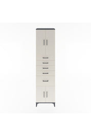 Hyperion Dolap 2 Raflı 5 Çekmeceli 4 Kapaklı 60x44x243 Antrasit-Aytaşı