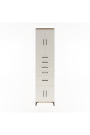Hyperion Dolap 2 Raflı 5 Çekmeceli 4 Kapaklı 60x44x243 Çam-Aytaşı