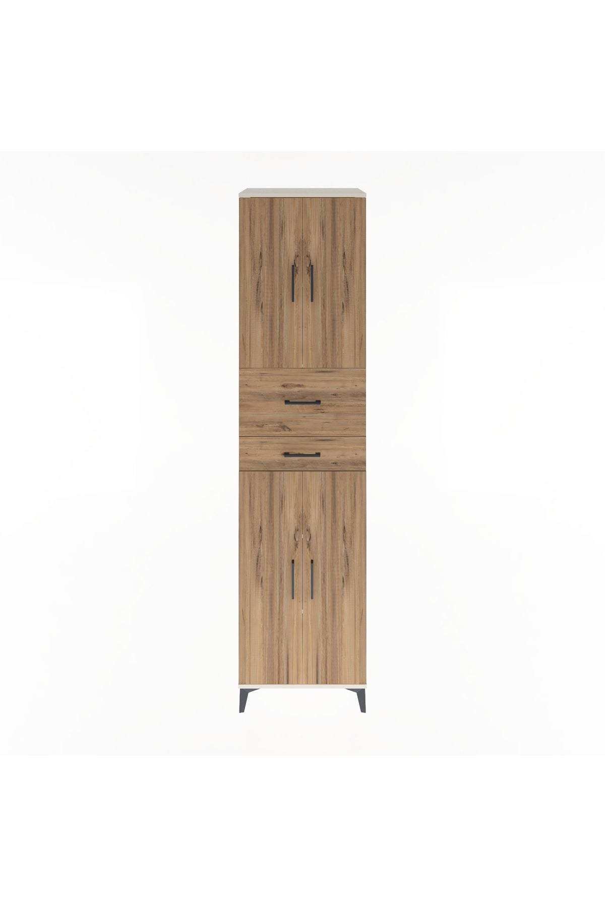 Hyperion Dolap 4 Raflı 2 Çekmeceli 4 Kapaklı 60x44x243 Aytaşı-Çam