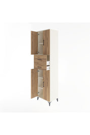 Hyperion Dolap 4 Raflı 2 Çekmeceli 4 Kapaklı 60x44x243 Aytaşı-Çam