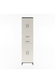 Hyperion Dolap 4 Raflı 2 Çekmeceli 4 Kapaklı 60x44x243 Antrasit-Aytaşı