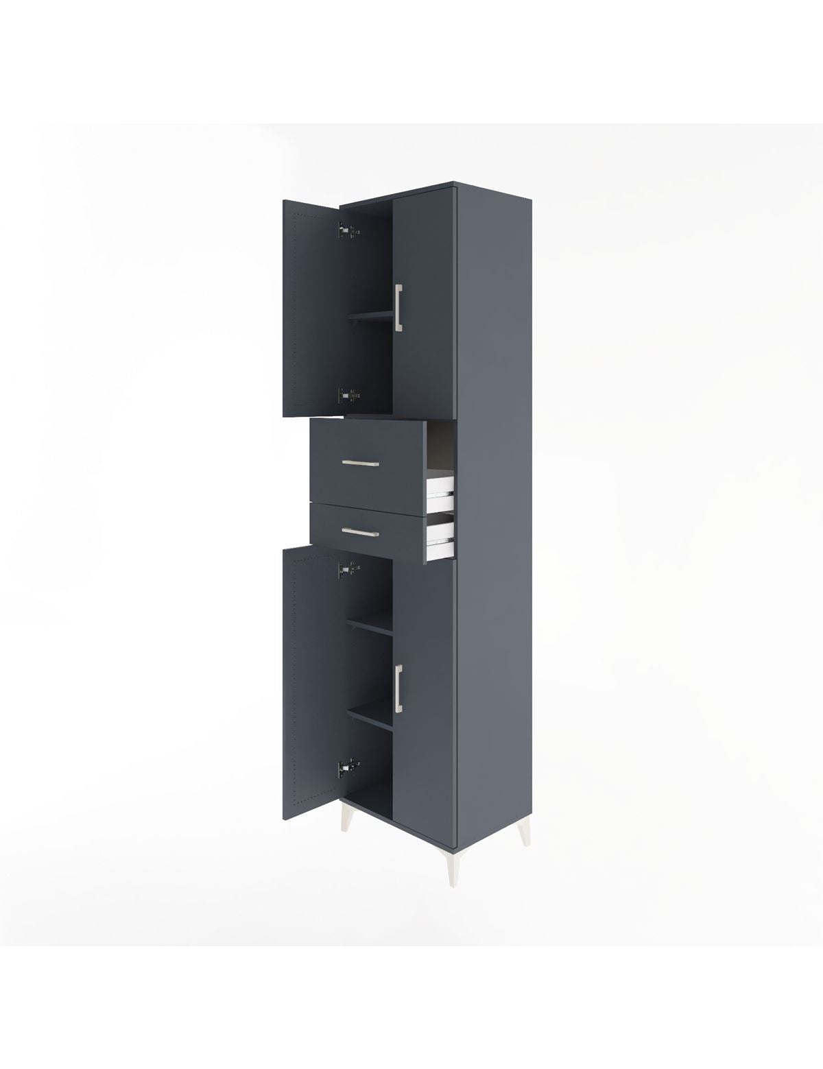Hyperion Dolap 4 Raflı 2 Çekmeceli 4 Kapaklı 60x44x243 - S65M032V5B
