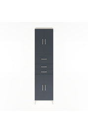 Hyperion Dolap 3 Raflı 3 Çekmeceli 4 Kapaklı 60x44x243 Aytaşı-Antrasit