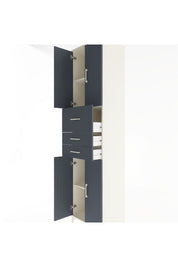 Hyperion Dolap 3 Raflı 3 Çekmeceli 4 Kapaklı 60x44x243 Aytaşı-Antrasit