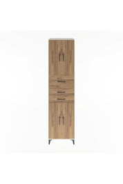 Hyperion Dolap 3 Raflı 3 Çekmeceli 4 Kapaklı 60x44x243 Aytaşı-Çam