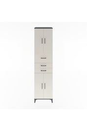 Hyperion Dolap 3 Raflı 3 Çekmeceli 4 Kapaklı 60x44x243 Antrasit-Aytaşı