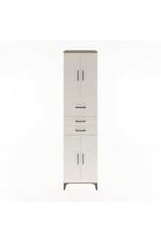 Hyperion Dolap 3 Raflı 3 Çekmeceli 4 Kapaklı 60x44x243 Çam-Aytaşı