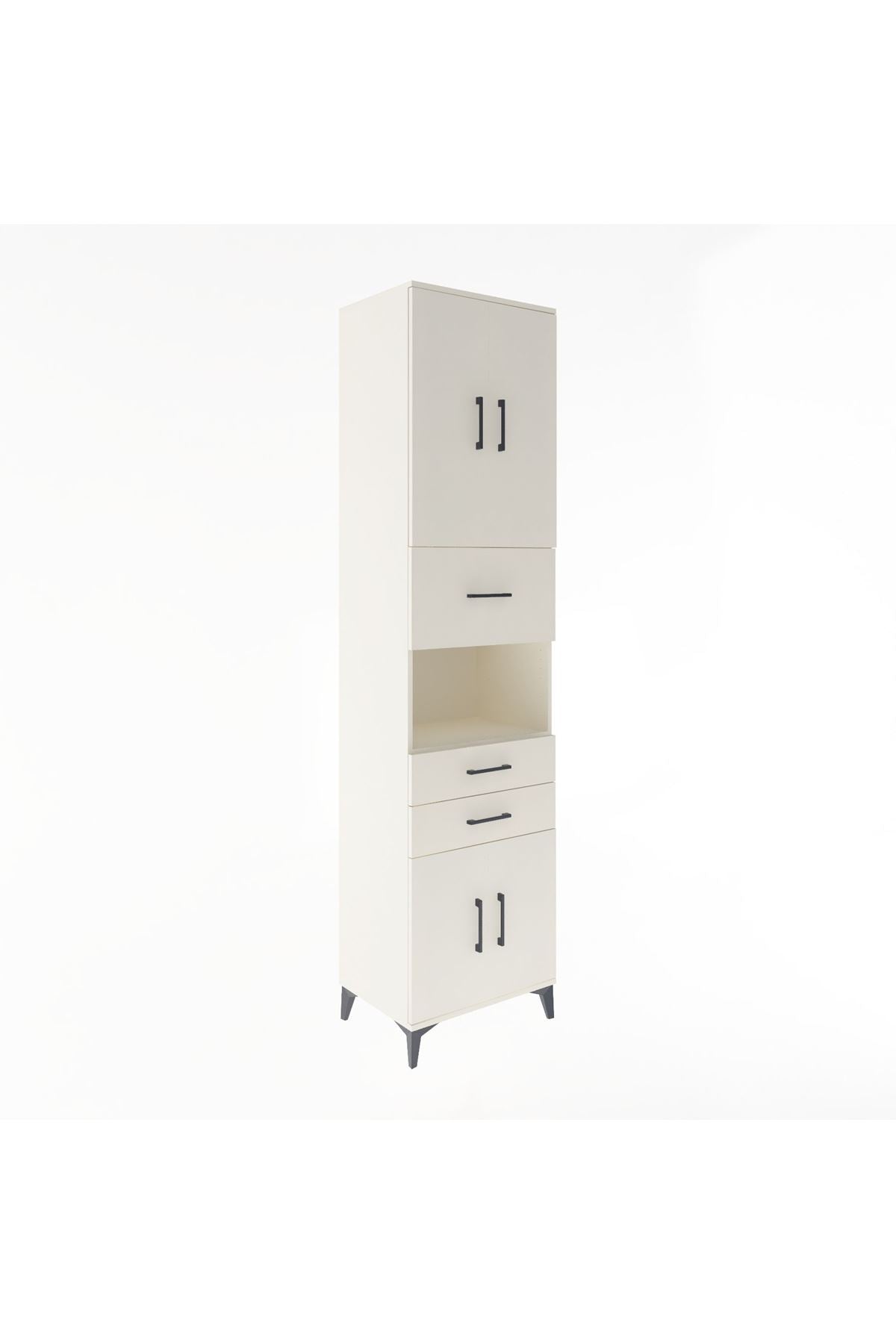 Hyperion Dolap 3 Raflı 3 Çekmeceli 4 Kapaklı 60x44x243 Aytaşı-Aytaşı