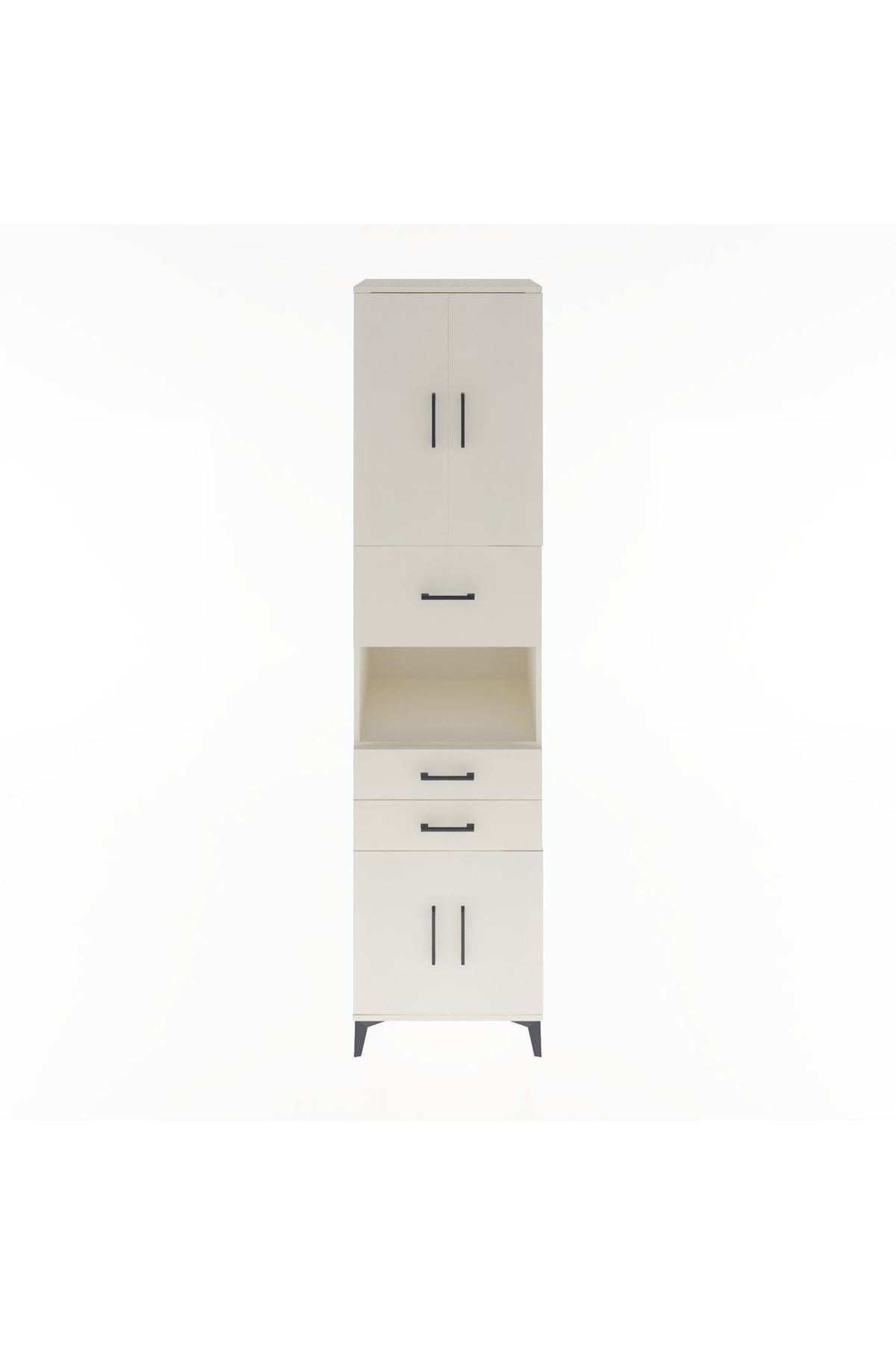 Hyperion Dolap 3 Raflı 3 Çekmeceli 4 Kapaklı 60x44x243 Aytaşı-Aytaşı