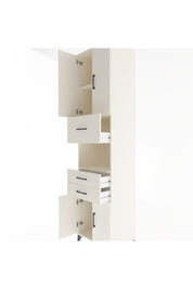 Hyperion Dolap 3 Raflı 3 Çekmeceli 4 Kapaklı 60x44x243 Aytaşı-Aytaşı