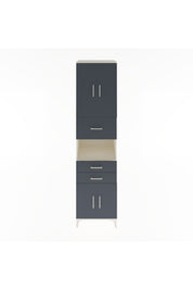 Hyperion Dolap 3 Raflı 3 Çekmeceli 4 Kapaklı 60x44x243 Aytaşı-Antrasit
