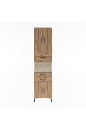 Hyperion Dolap 3 Raflı 3 Çekmeceli 4 Kapaklı 60x44x243 Aytaşı-Çam