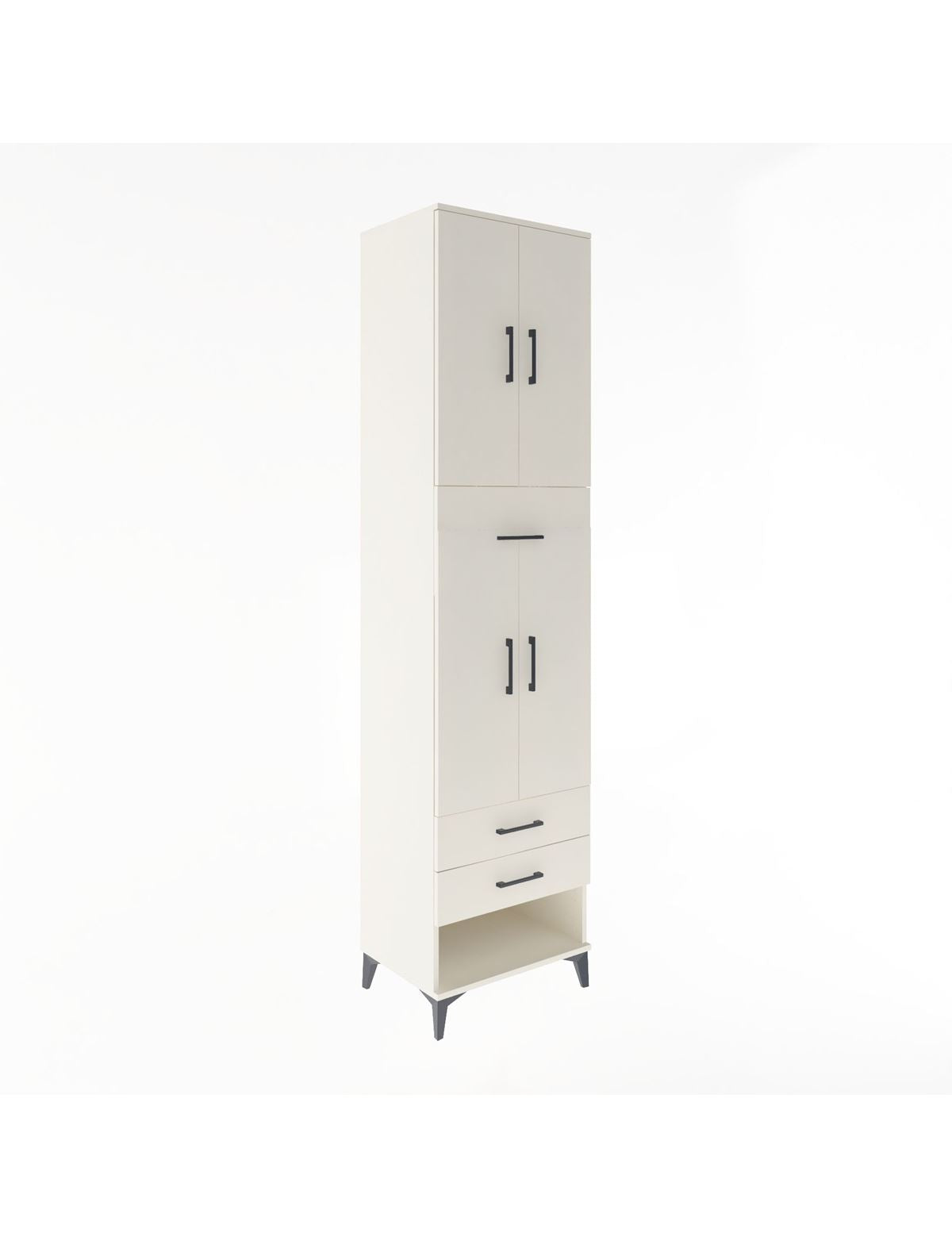 Hyperion Dolap 3 Raflı 3 Çekmeceli 4 Kapaklı 60x44x243 Aytaşı-Aytaşı