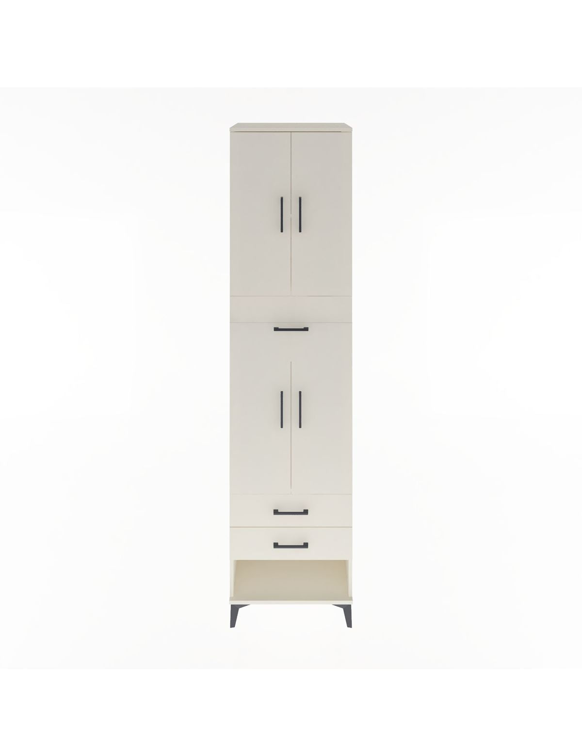 Hyperion Dolap 3 Raflı 3 Çekmeceli 4 Kapaklı 60x44x243 Aytaşı-Aytaşı