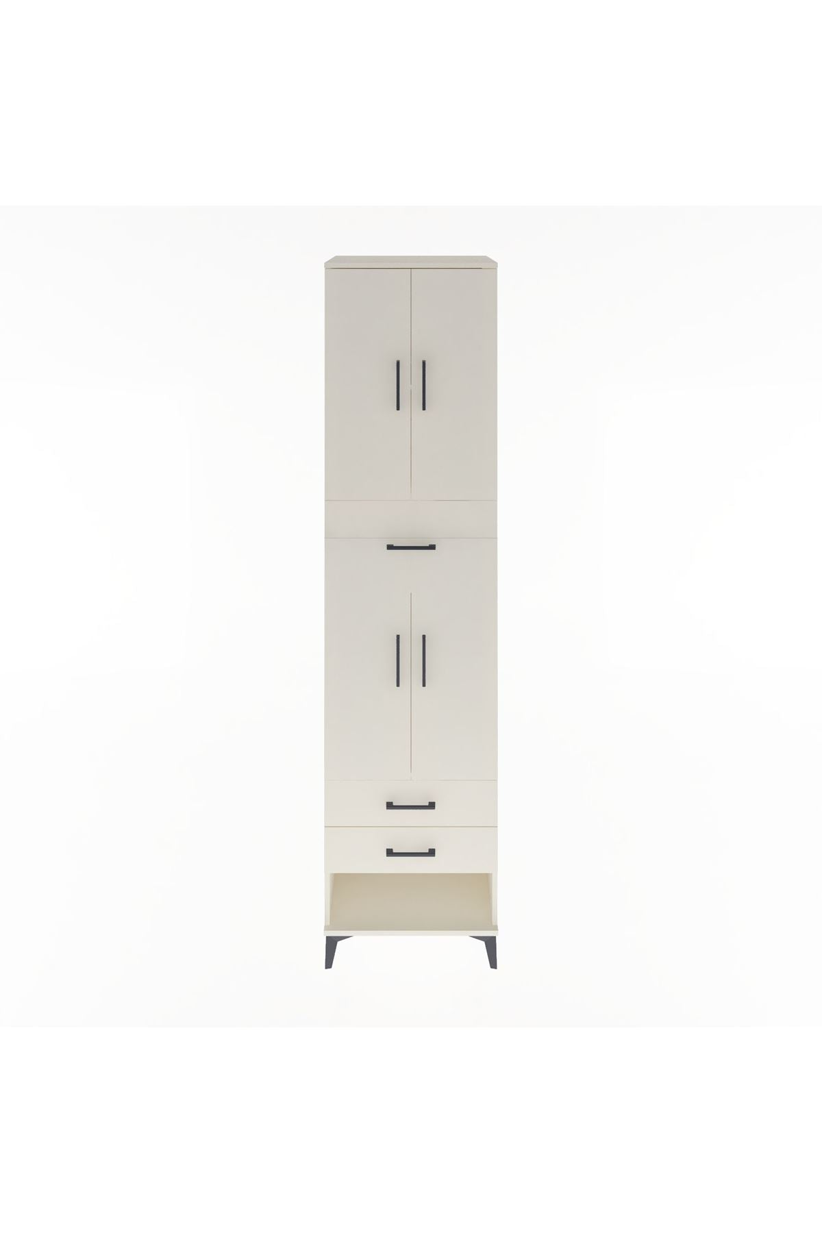 Hyperion Dolap 3 Raflı 3 Çekmeceli 4 Kapaklı 60x44x243 Aytaşı-Aytaşı