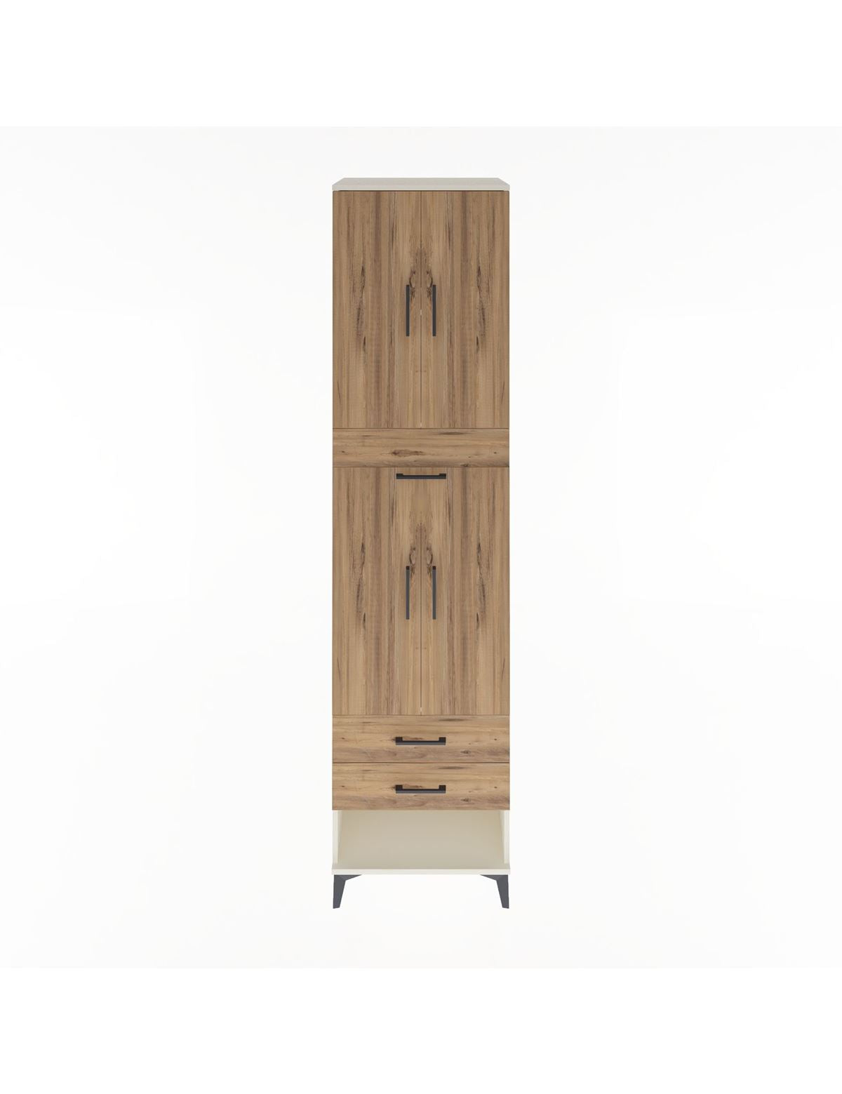 Hyperion Dolap 3 Raflı 3 Çekmeceli 4 Kapaklı 60x44x243 Aytaşı-Çam