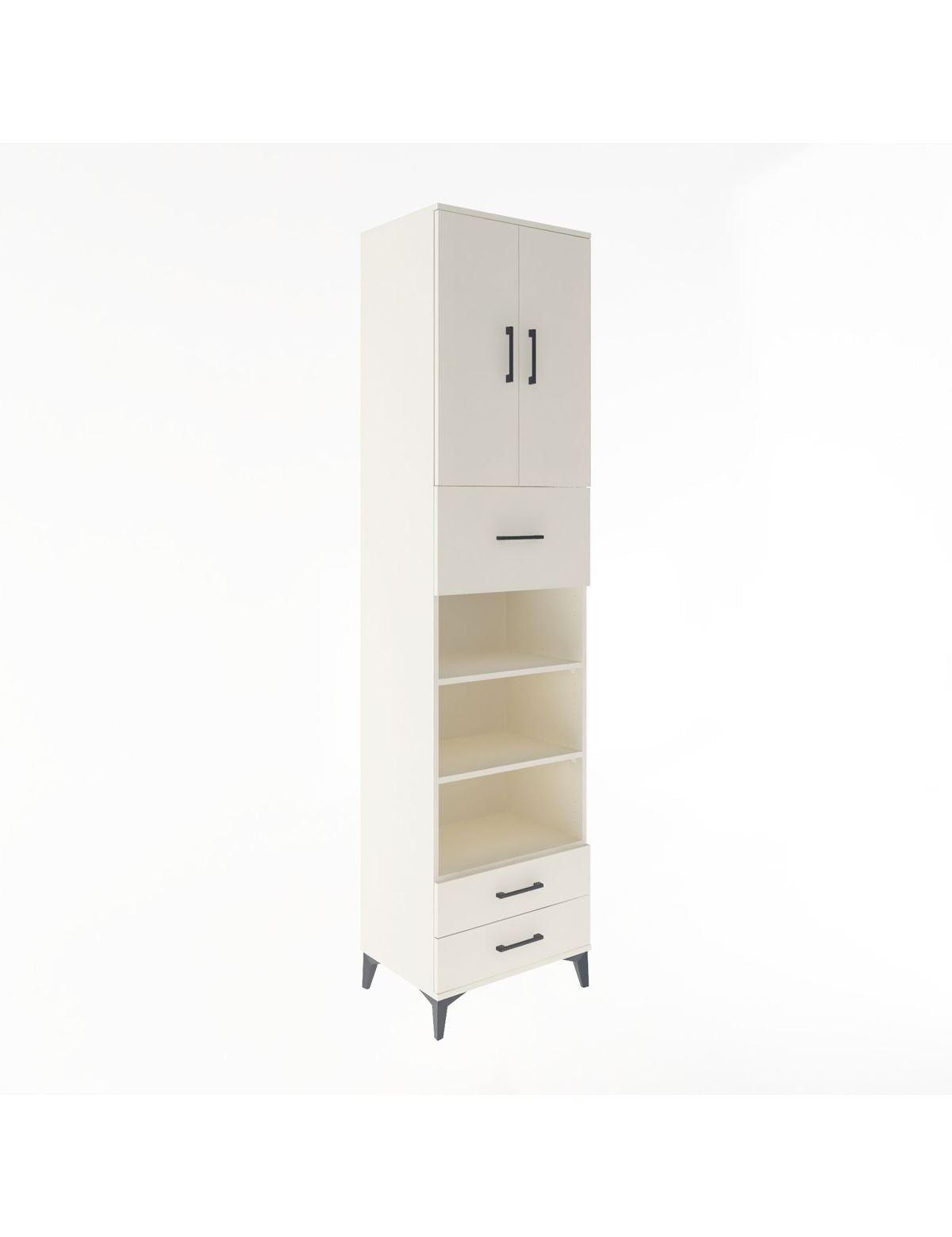 Hyperion Dolap 5 Raflı 3 Çekmeceli 2 Kapaklı 60x44x243 Aytaşı-Aytaşı