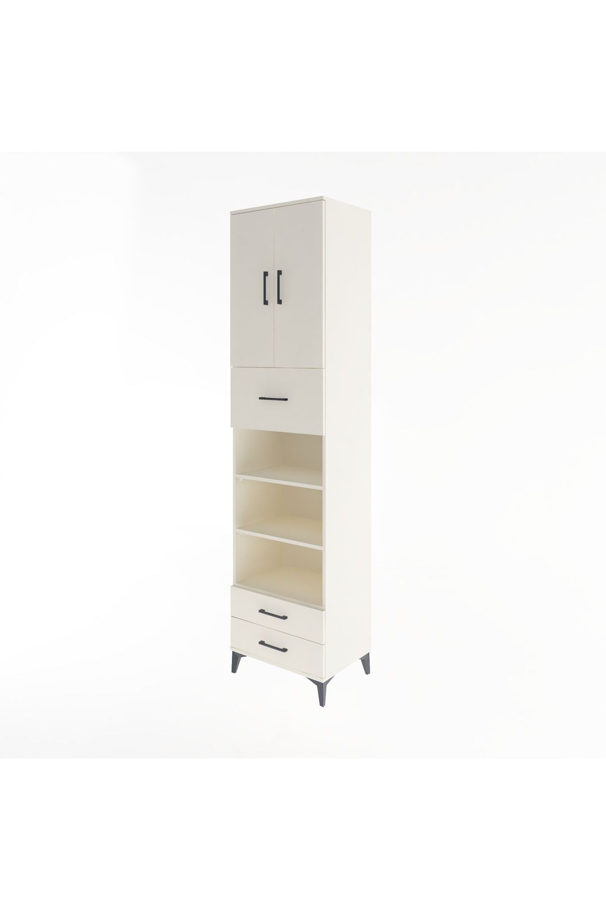 Hyperion Dolap 5 Raflı 3 Çekmeceli 2 Kapaklı 60x44x243 Aytaşı-Aytaşı