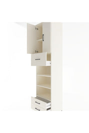 Hyperion Dolap 5 Raflı 3 Çekmeceli 2 Kapaklı 60x44x243 Aytaşı-Aytaşı