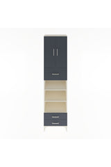 Hyperion Dolap 5 Raflı 3 Çekmeceli 2 Kapaklı 60x44x243