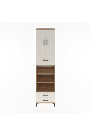 Hyperion Dolap 5 Raflı 3 Çekmeceli 2 Kapaklı 60x44x243 Çam-Aytaşı