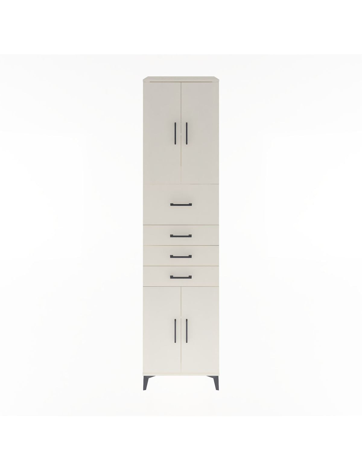 Hyperion Dolap 3 Raflı 4 Çekmeceli 4 Kapaklı 60x44x243 Aytaşı-Aytaşı