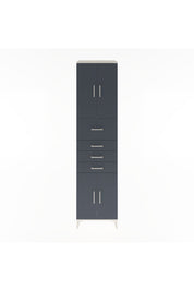 Hyperion Dolap 3 Raflı 4 Çekmeceli 4 Kapaklı 60x44x243 Aytaşı-Antrasit