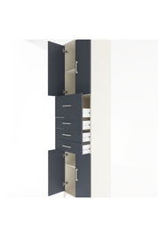 Hyperion Dolap 3 Raflı 4 Çekmeceli 4 Kapaklı 60x44x243 Aytaşı-Antrasit