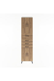 Hyperion Dolap 3 Raflı 4 Çekmeceli 4 Kapaklı 60x44x243 Aytaşı-Çam