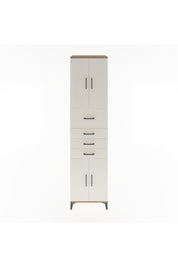 Hyperion Dolap 3 Raflı 4 Çekmeceli 4 Kapaklı 60x44x243 Çam-Aytaşı