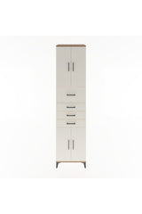 Hyperion Dolap 3 Raflı 4 Çekmeceli 4 Kapaklı 60x44x243