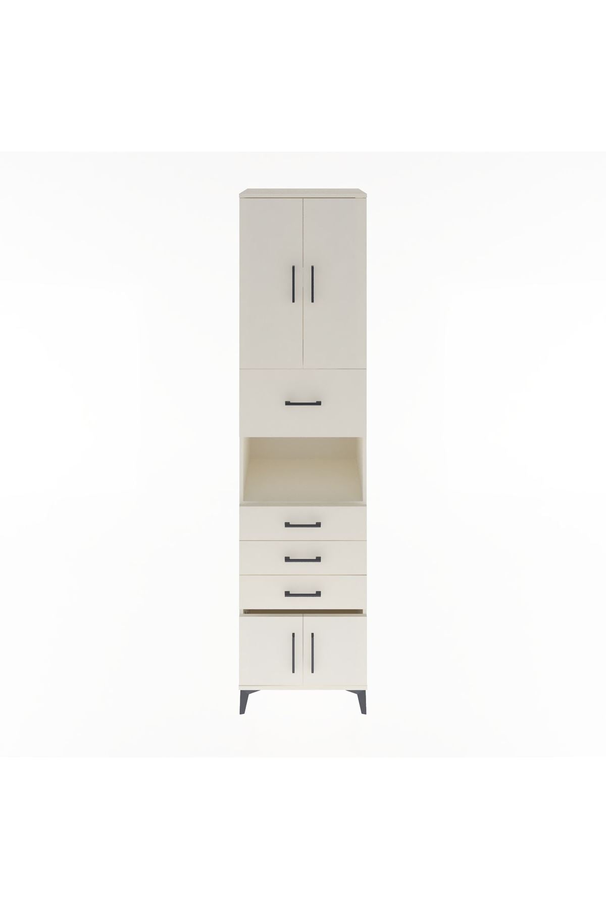 Hyperion Dolap 3 Raflı 4 Çekmeceli 4 Kapaklı 60x44x243 Aytaşı-Aytaşı