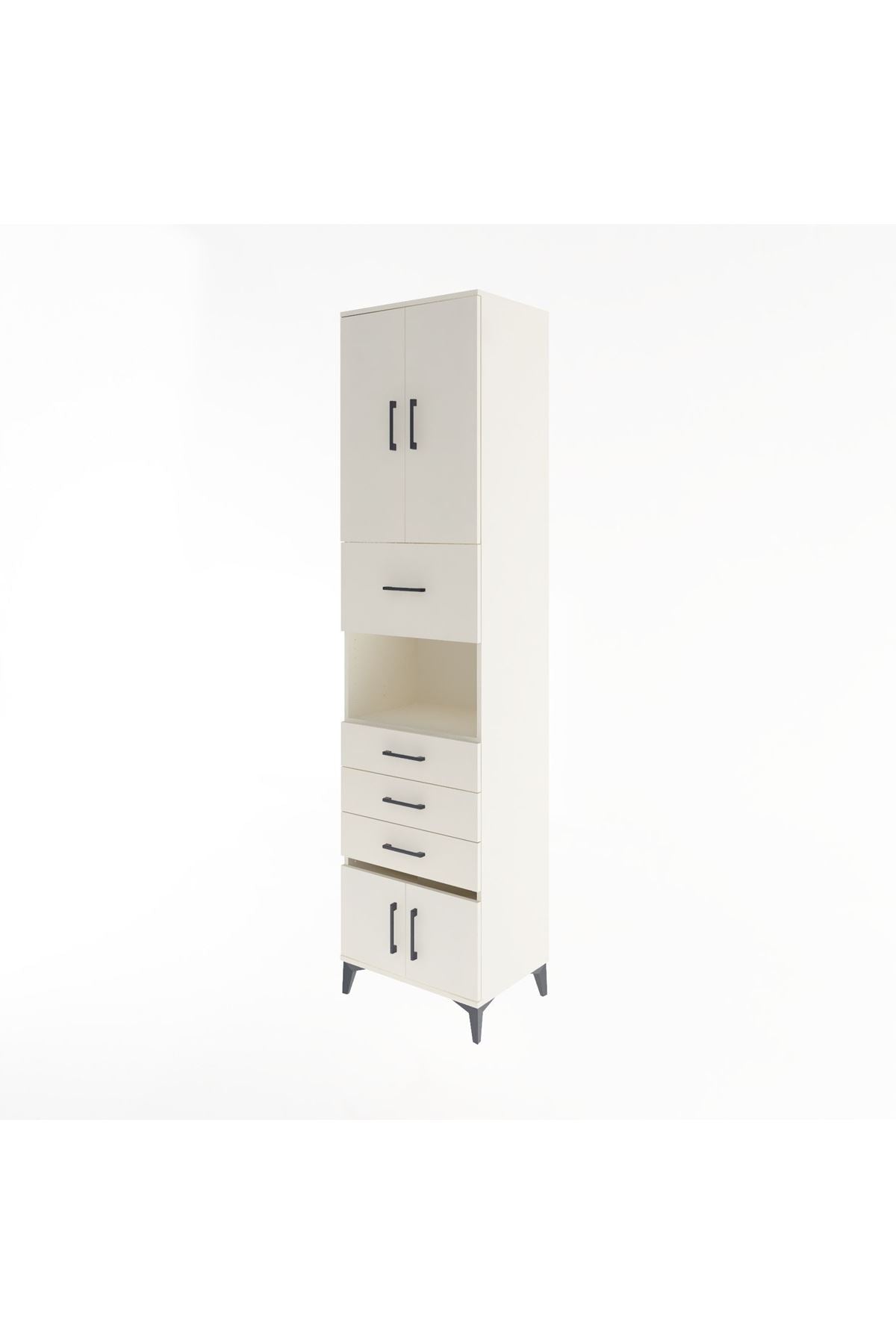 Hyperion Dolap 3 Raflı 4 Çekmeceli 4 Kapaklı 60x44x243 Aytaşı-Aytaşı