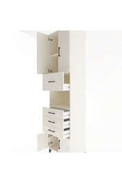 Hyperion Dolap 3 Raflı 4 Çekmeceli 4 Kapaklı 60x44x243 Aytaşı-Aytaşı