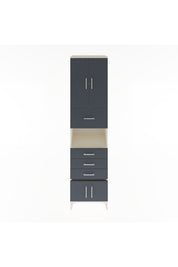 Hyperion Dolap 3 Raflı 4 Çekmeceli 4 Kapaklı 60x44x243 Aytaşı-Antrasit