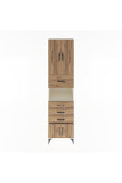 Hyperion Dolap 3 Raflı 4 Çekmeceli 4 Kapaklı 60x44x243 Aytaşı-Çam